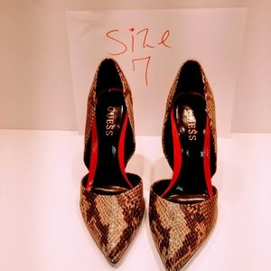 Guess snake heels 7